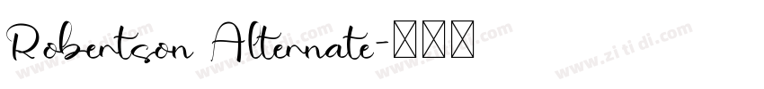 Robertson Alternate字体转换